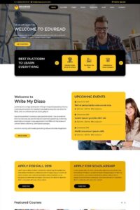 edugrade education psd template #82569